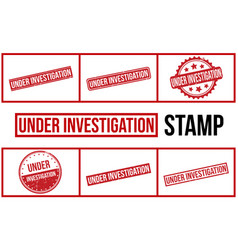 Under Investigation Rubber Stamp Set