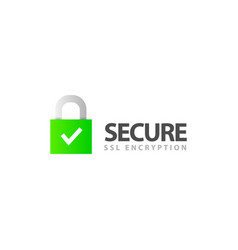 Secured Ssl Protected Logo Icon Design Isolated