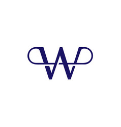 Wa Aw Monogram Minimalist Logo Design