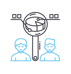 Benchmarking Line Icon Outline Symbol