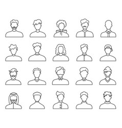 Men Face Avatars Coloring Page Unknown