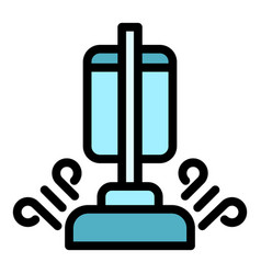 Wet Steam Cleaner Icon Color Outline