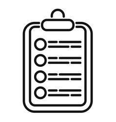 Customer Clipboard Icon Outline Crm Data