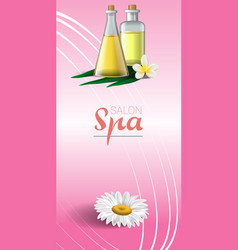 Spa Brochure Design With Chamomile