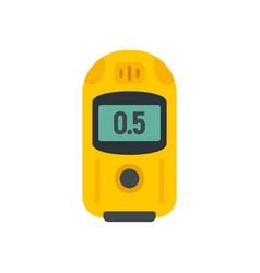 Digital Dosimeter Icon Flat Isolated