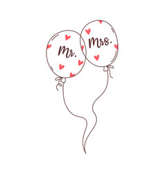 Mister And Missis Wedding Balloons