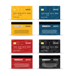 Credit Or Debet Cards Design Set