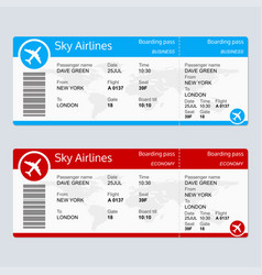 Plane Ticket Template Airplane Flight