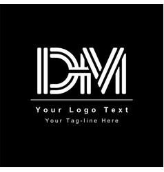 Dm Md D M Initial Based Letter Icon Logo