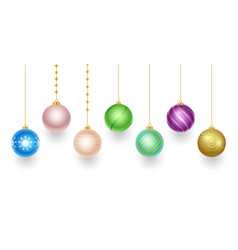 Set Of Decorative Bauble Design For Christmas