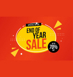 End Of Year Sale Banner Template Design