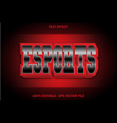 Esports Editable Text Effect 3d Emboss Style