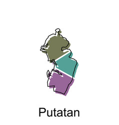 Map City Of Putatan Design Malaysia Map With