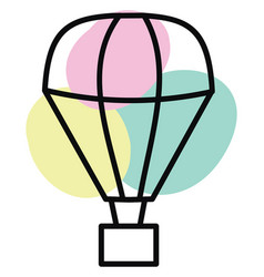 Marketing Hot Air Balloon On A White Background