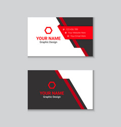 Modern Red Business Card