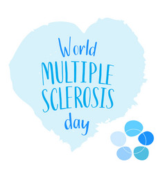 World Ms Day Concept Multiple Sclerosis Treatment