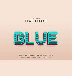 Blue Retro Style Text Effect