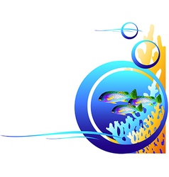 Coral reef fish theme collection 2 Royalty Free Vector Image