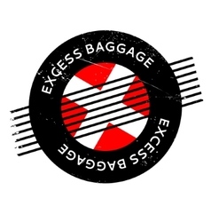 Excess Baggage Rubber Stamp