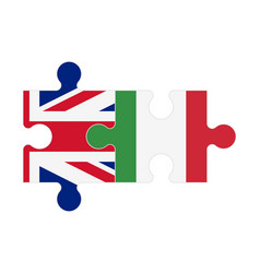 Puzzle Of Flags United Kingdom And Italy