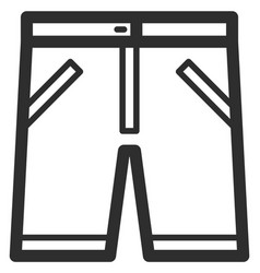 Shorts Line Icon Casual Summer Clothes Symbol