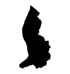 Liechtenstein Island Map Silhouette