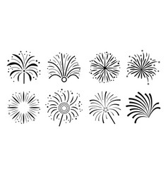 Simple Black And White Fireworks Collection