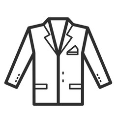 Blazer Line Icon Male Apparel Classic Clothes