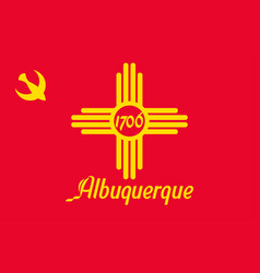 Flag Of Albuquerque In New Mexico Usa