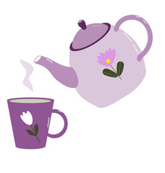 Tea Time Design For Background Flyer Banner