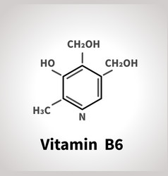 Chemical Structure Of B6 Vitamin B-six Vitamin