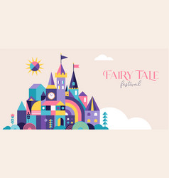 Fairy Tale Books Festival Banner And Flyer