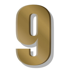 Gold Bar Figure Nine Symbol