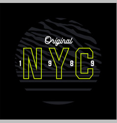 Nyc Quote Slogan Typography Graphic Design For