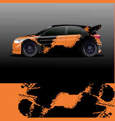 Rally Car Decal Graphic Wrap