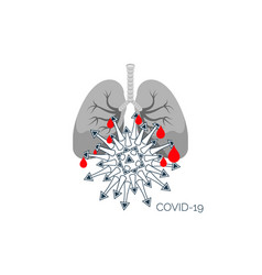 Virus Covid19 Damage Human Lungs Healthcare