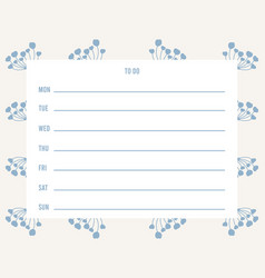 Weekly Or Daily Planner Note Paper To Do List