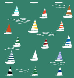 Yacht Marine Seamless Pattern