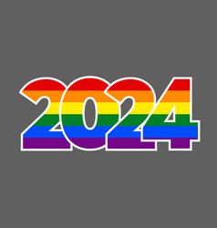 Lgbtq 2024 Rainbow Logo Symbol Of Pride Month