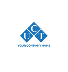 Uct Letter Logo Design On Black Background