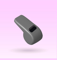 Whistle Isolated 3d Icon 3d