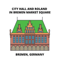 City Hall And Roland In Bremen Market Square