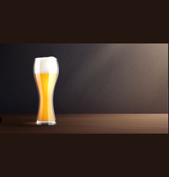 Cold Beer Glass Composition