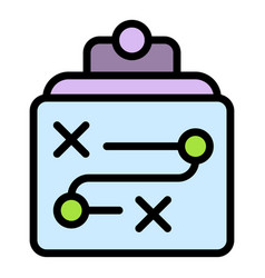 Business Strategy Icon Flat