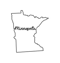 Minnesota Us State Outline Map