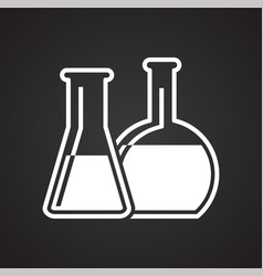 Petrochemistry Icon On Black Background