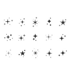 Sets Of Twinkling Stars Star Icon