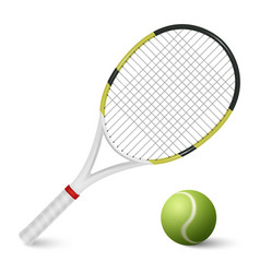 3d Realistic Tennis Ball And Racket Set