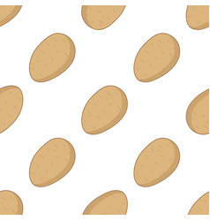 Potato Pattern In The Flat Style On A White