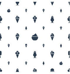 Vanilla Icons Pattern Seamless White Background